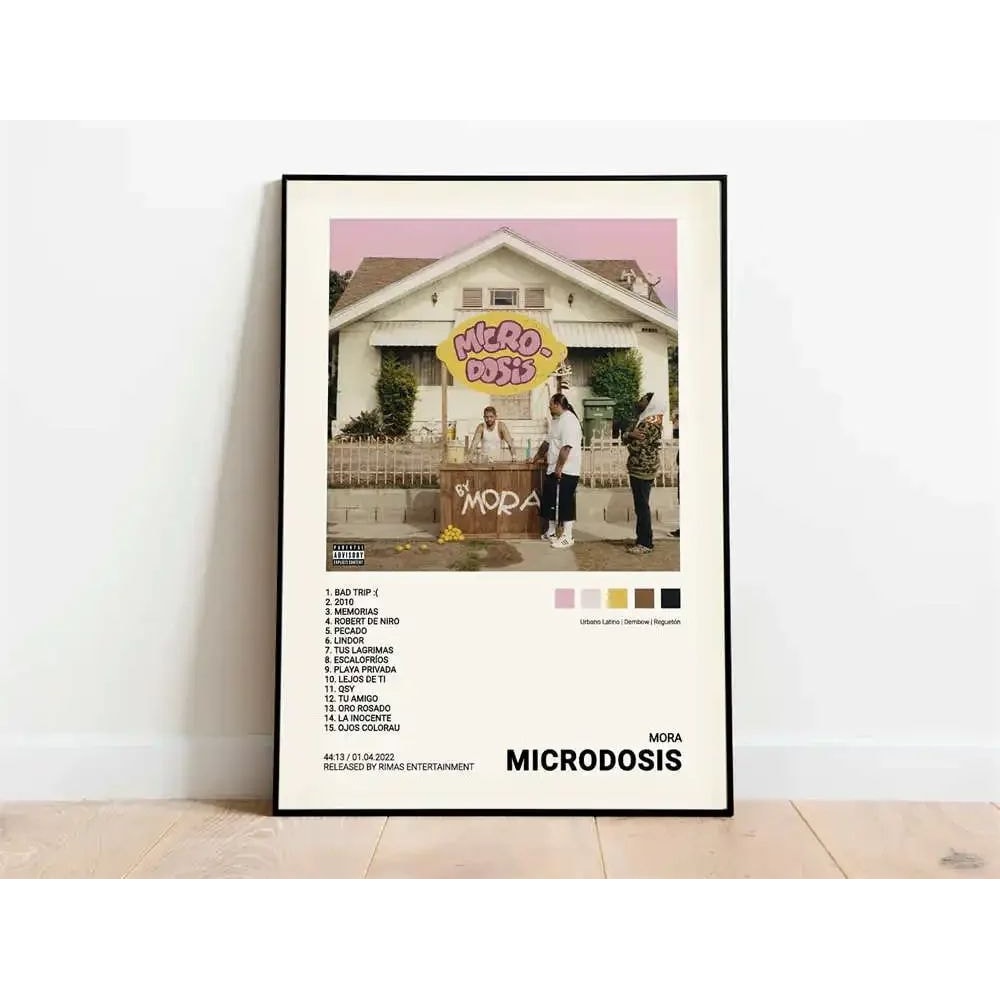 Quevedo Latin Rap Stars Music Wall Art Canvas Aesthetic Hip Hop Room Decor Poster 13