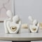 Romantic Couple Statue Love Embrace Figurine For Bedroom Decor 1