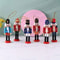 Mini Wooden Nutcracker Ornament Set 12cm Mini Nutcracker Figurines For Christmas Desktop Decor 1