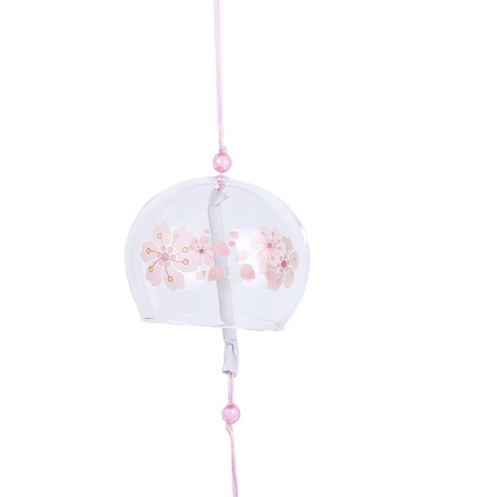 Sakura Glass Wind Chime Japanese Wind Bell For Peaceful Outdoor Decor 5