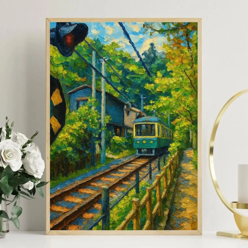 Tokyo Rainy Night Canvas Print Japanese Cityscape Wall Decor 14