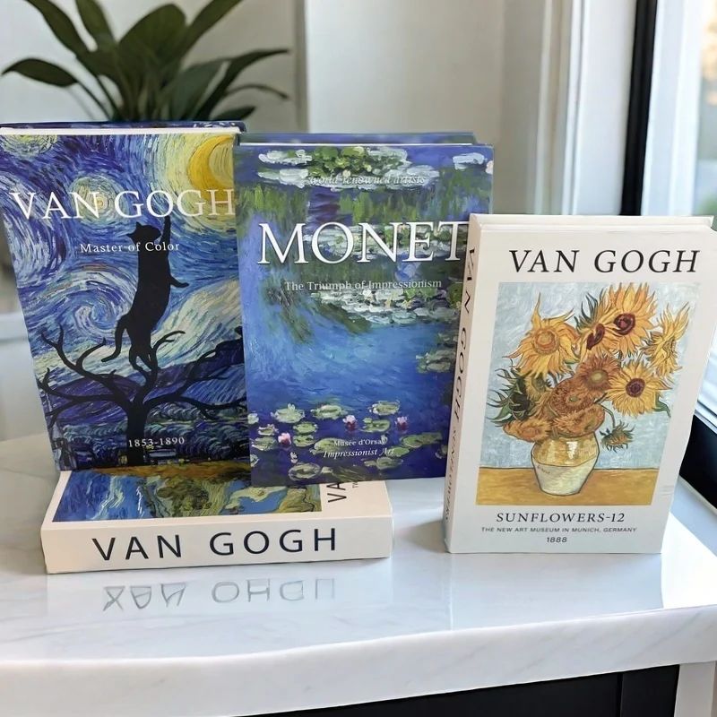 Ukiyoe Lucky Cat Decorative Book Storage Box Hidden Storage Japanese Home Decor 0