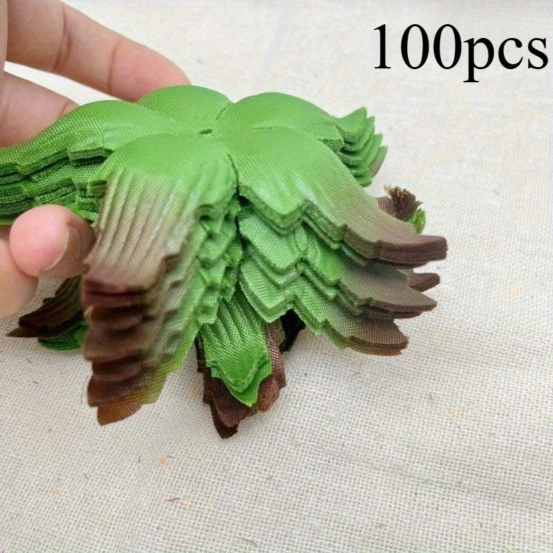 Realistic Artificial Rose Leaves For DIY Bouquet Decoration Wedding Flower Supplies 7