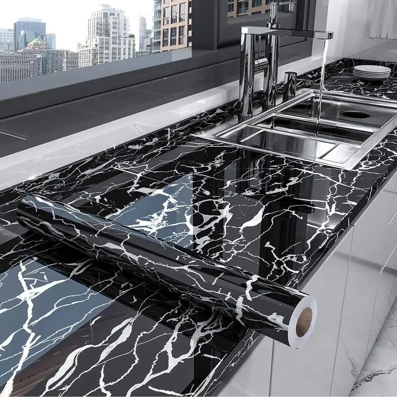 Elegant Marble Peel And Stick Wallpaper Waterproof Self Adhesive Contact Paper For Kitchen Bathro 5