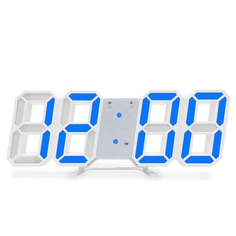 SmartGlow 3D LED Digital Clock With Voice Control Silent Alarm 7