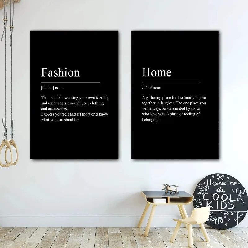 Minimalist Motivational Wall Art Canvas Success Definition Poster For Focus Discipline 3