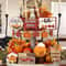 Autumn Farmhouse Tiered Tray Decor Set With Pumpkin Spice Accents 4