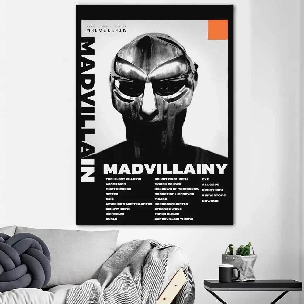 MF DOOM Canvas Poster Wall Art For Hiphop Room Decor 2