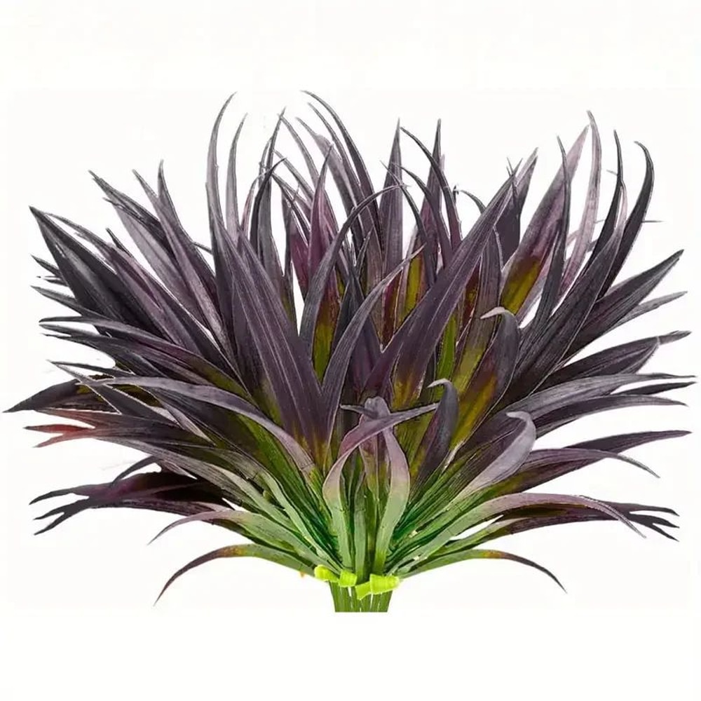 UV Resistant Outdoor Artificial Plants Faux Tall Grass Tropical Shrubs For Planters 8
