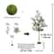 Modern Tall Artificial Olive Tree Branch Minimalist Faux Indoor Plant Decor 10