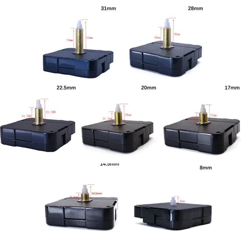 Silent Quartz Clock Mechanism Long Shaft DIY Wall Clock Repair Kit 4