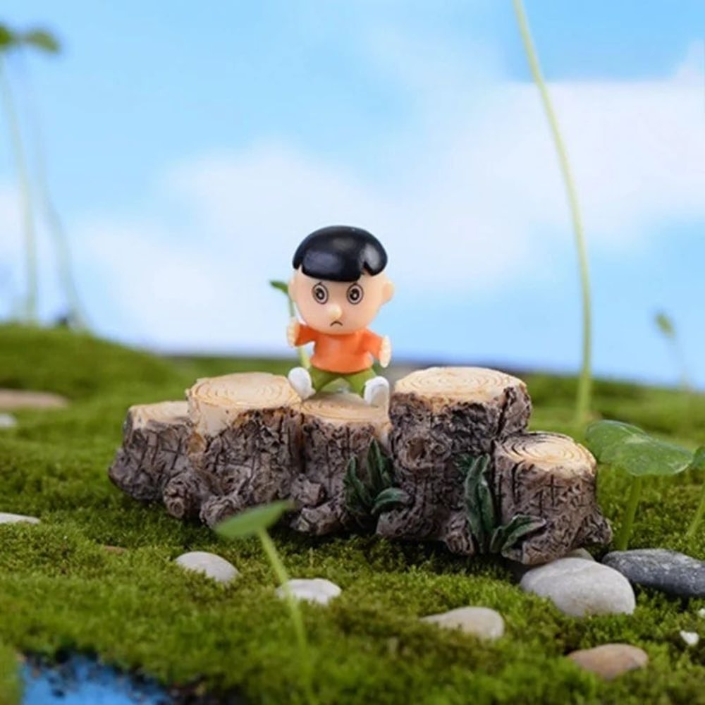 Enchanted Tree Stump Fairy Garden Bridge Miniature Decor 2