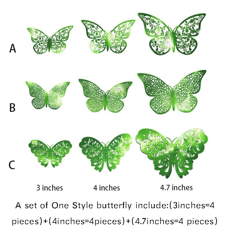 3D Mirror Butterfly Wall Stickers Elegant DIY Wall Decoration For Modern Spaces 7