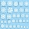 White Snowflake Christmas Window Stickers For Glass And Walls 5