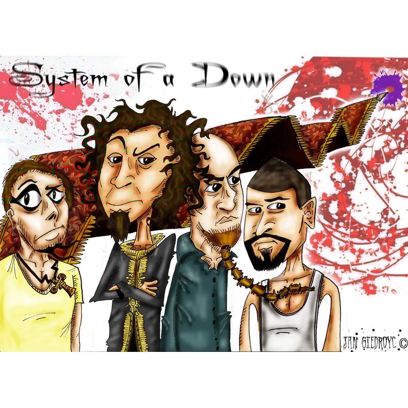 System Of A Down Poster Canvas Wall Art Music Album Print For Bedroom And Living Room 12
