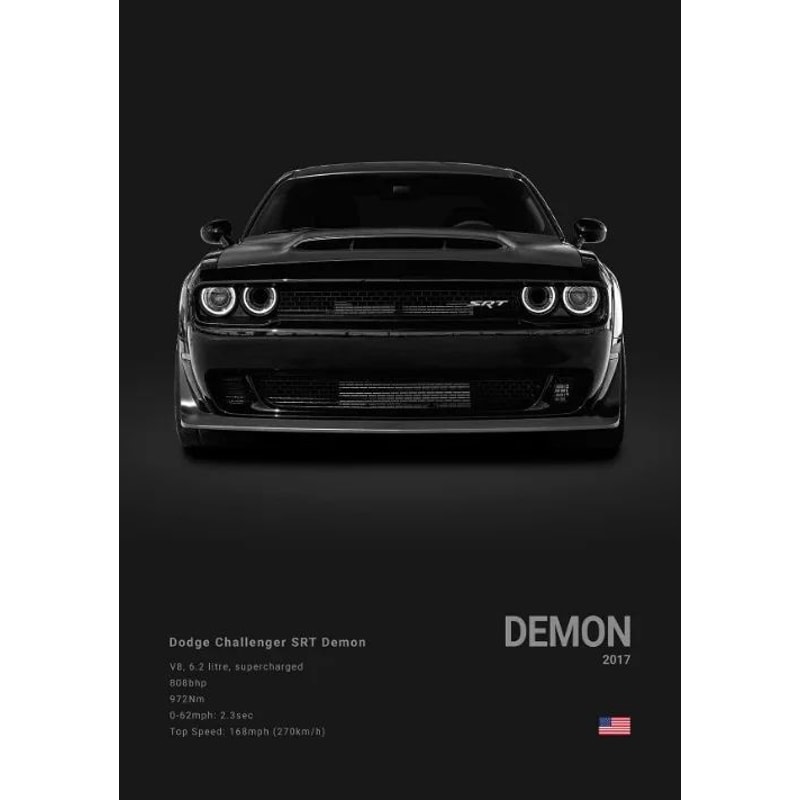 Dodge Challenger Redeye Hellcat Wall Art Canvas Print For Home Office Garage Decor 8