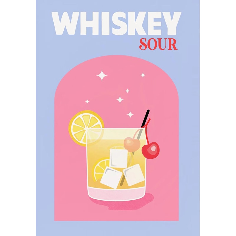 Colorful Cocktail Wall Art Set Trendy Bar Decor Prints For Stylish Home Bars 6