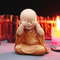 Mini Monk Statue Resin Figurine For Zen Desk Decor And Meditation Room Styling 1