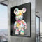 Kawaii Bear Graffiti Canvas Wall Art Pop Art Poster For Bedroom And Creative Spaces 3