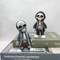 Mini Skeleton Figurine Gothic Skull Decor For Halloween Everyday Display 4