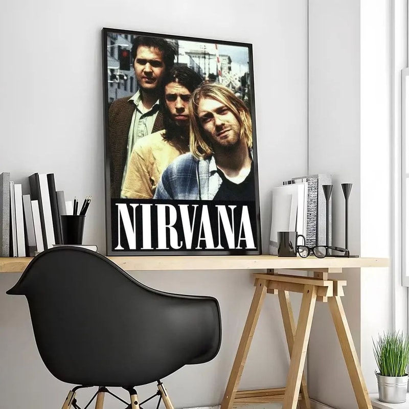 Nirvana Canvas Wall Art Poster For Bedroom Dorm Music Room Decor 6