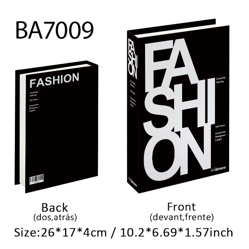 Luxury Decorative Fake Books Storage Box For Coffee Table Decor 8