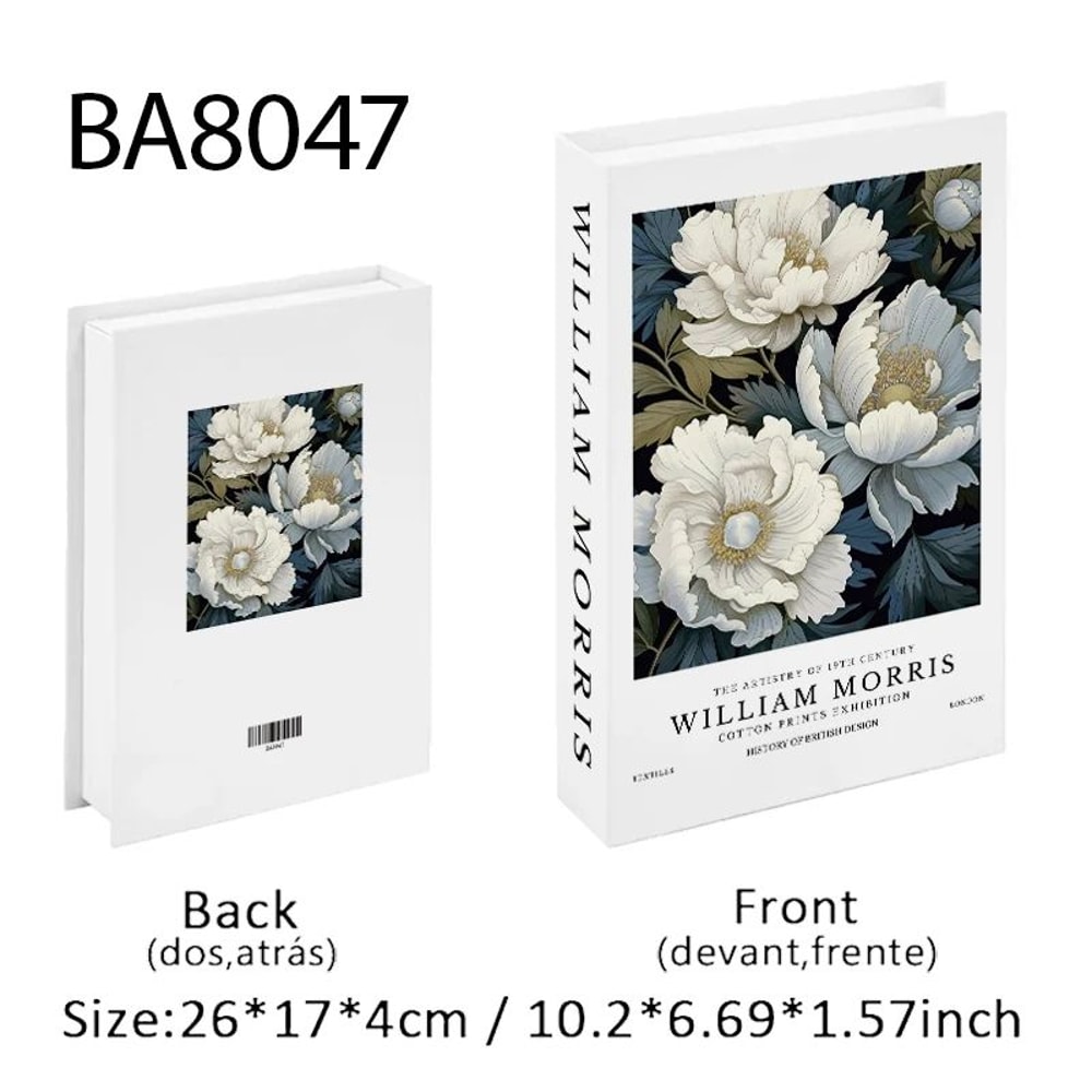 Luxury Decorative Fake Books Storage Box For Coffee Table Decor 13