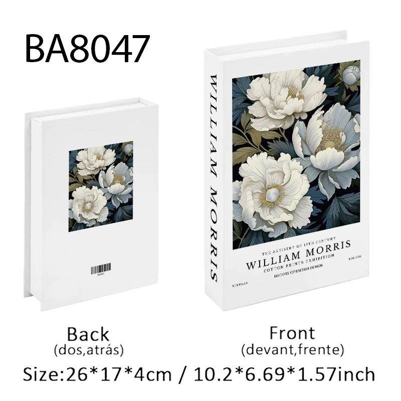 Luxury Decorative Fake Books Storage Box For Coffee Table Decor 13