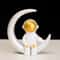 4Piece Astronaut Figurine Set Resin Space Decor Statues For Desk Shelf And Kids Room 4