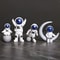 4Piece Astronaut Figurine Set Resin Space Decor Statues For Desk Shelf And Kids Room 7
