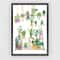 Botanical Wall Art Green Plant Canvas Print For Calm Modern Home Decor 4