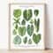 Botanical Wall Art Green Plant Canvas Print For Calm Modern Home Decor 8