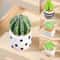 Miniature Plant Pots Realistic Dollhouse Decor Set 1