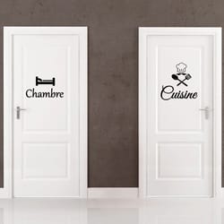 french chef kitchen door sticker vinyl decal for kitchen bedroom and pantry