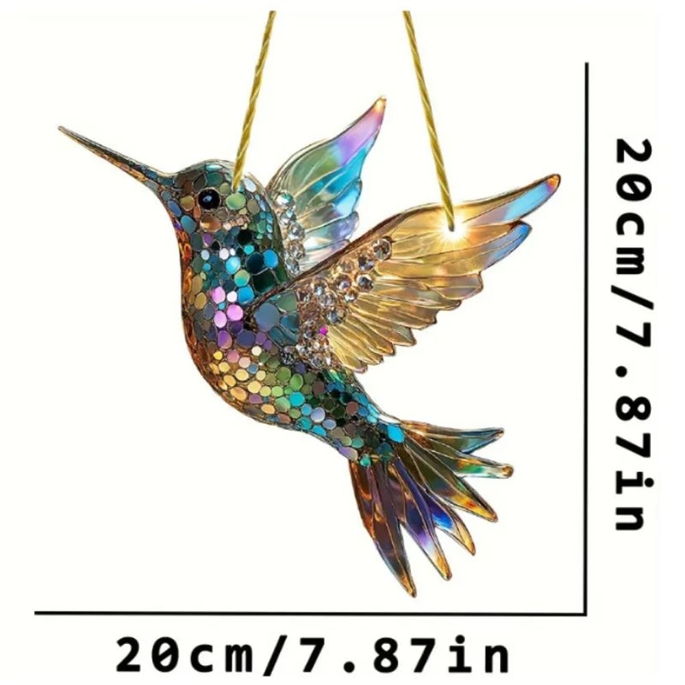 Colorful Hummingbird Suncatcher Acrylic Window Hanging Decor 5