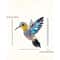 Colorful Hummingbird Suncatcher Acrylic Window Hanging Decor 0