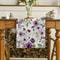Elegant Watercolor Floral Linen Table Runner For Seasonal Dining Decor 1