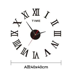 modern 3d diy wall clock large frameless silent wall decor