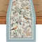 Blue Bird Blossom Floral Table Runner For Dining Tables And Weddings 0