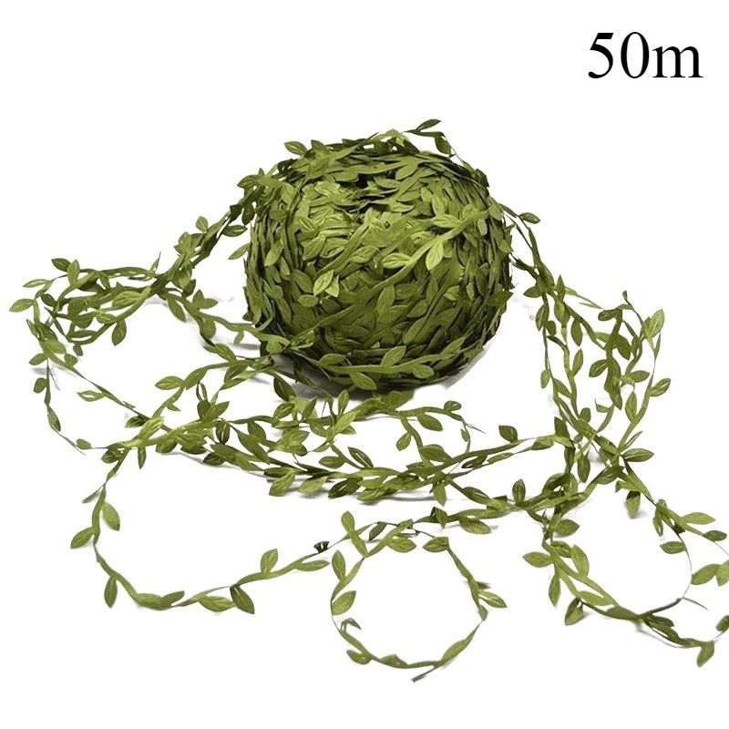 Artificial Vine Ribbon Green Leaf Garland For Wedding Greenery Decor And DIY Wreath Crafts 8