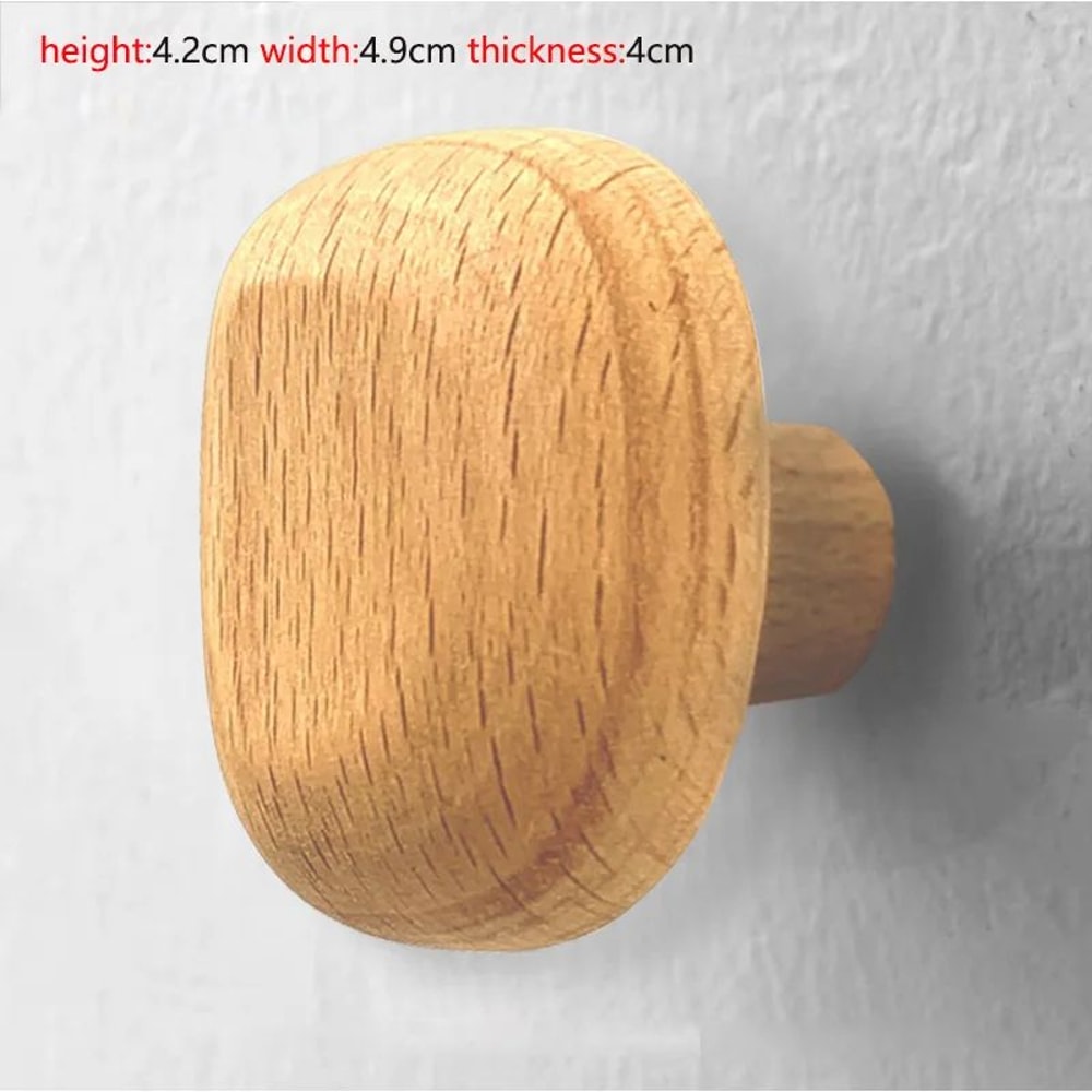 Minimalist Wooden Wall Hooks For Entryway Keys Coats And Towels 9