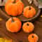 Velvet Pumpkin Decor For Fall Home Decorations Elegant Artificial Pumpkins For Halloween Harvest 0
