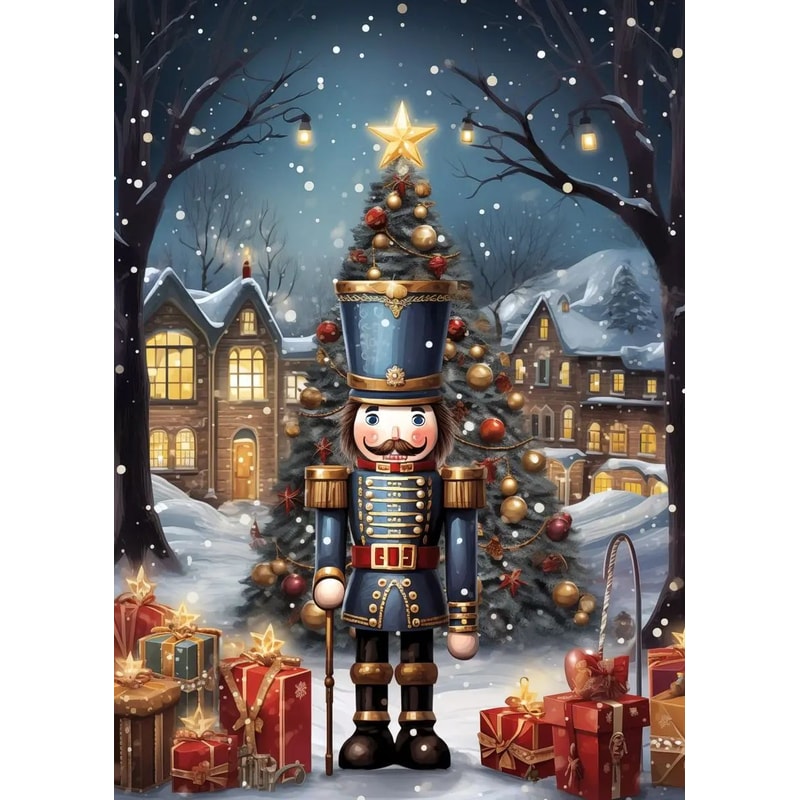 Vintage Santa Claus Canvas Print Christmas Wall Art For Holiday Home Decor 10