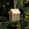 Rustic Wooden Christmas House Ornament Mini Log Cabin Ornament For Tree Holiday Decor 10