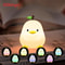 Cute Pear Silicone Night Light Touch Control USB Rechargeable Kids Bedside Lamp 6