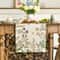 Spring Daisy Linen Table Runner Farmhouse Floral Table Decor For Dining Events 1