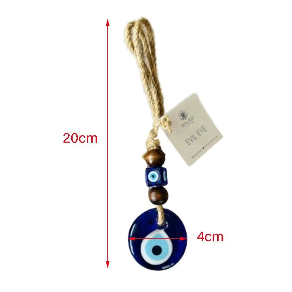Handwoven Evil Eye Wall Hanging Nazar Protection Decor 6