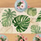 Tropical Palm Leaf Linen Table Runner For Dining Table And Outdoor Parties 4