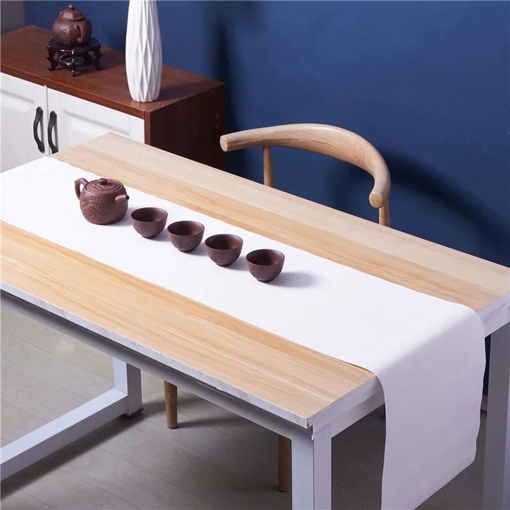 Modern Vinyl Table Runner For Dining Tables HeatResistant NonSlip Washable PVC Accent 5