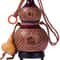 Natural Gourd Wine Flask Portable Handcrafted Drinking Gourd Bottle For Outdoor Spirits 3